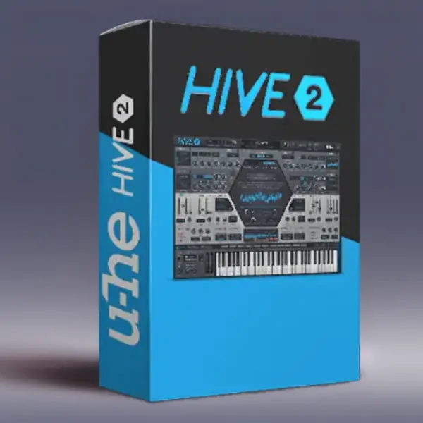 U-he Hive 2 Wavetable Synth Plugin Interface with 1,400 Presets for EDM, Hip-Hop & Cinematic Production