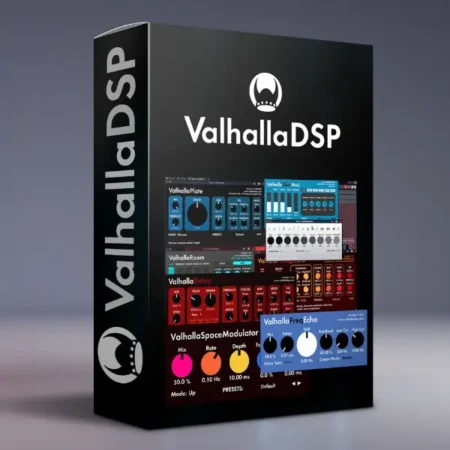 Valhalla DSP Bundle software box – premium reverb, delay, and modulation plugins with a sleek, modern design. Get the best ambient effects at mixmasterplugins.
