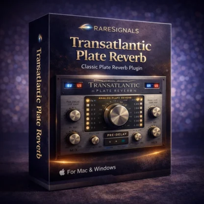 Rare Signals Transatlantic Plate Reverb – Classic Analog Plate FX Plugin (Mac & Windows)