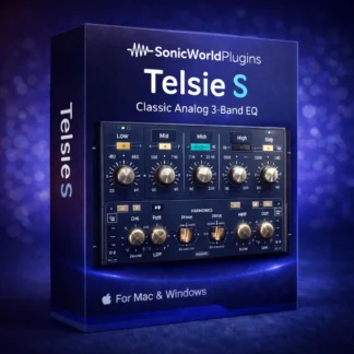SonicWorld Plugins Telsie S – Vintage 3-Band Analog EQ (Mac & Windows)