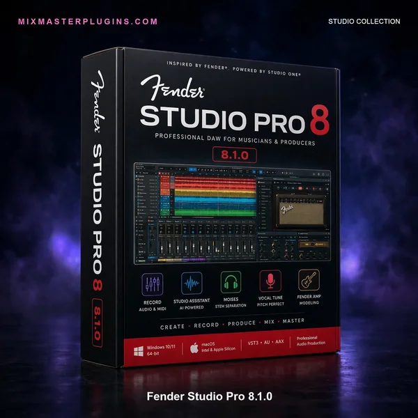 Fender Studio Pro 8.1.0 3D box