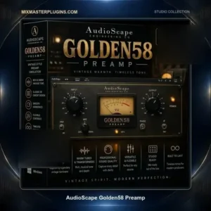 AudioScape Golden58 Preamp 3D box