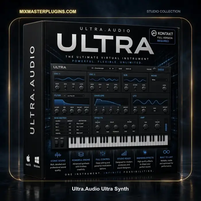 Ultra.Audio Ultra Synth 3D box – MixMasterPlugins