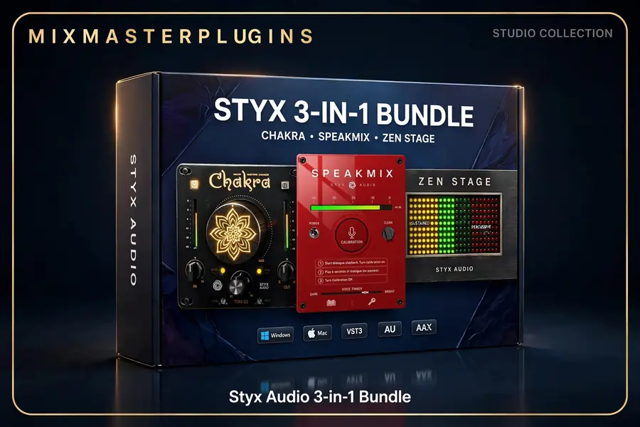 Styx Audio 3-in-1 Bundle: Chakra, SPEAKMIX & Zen Stage